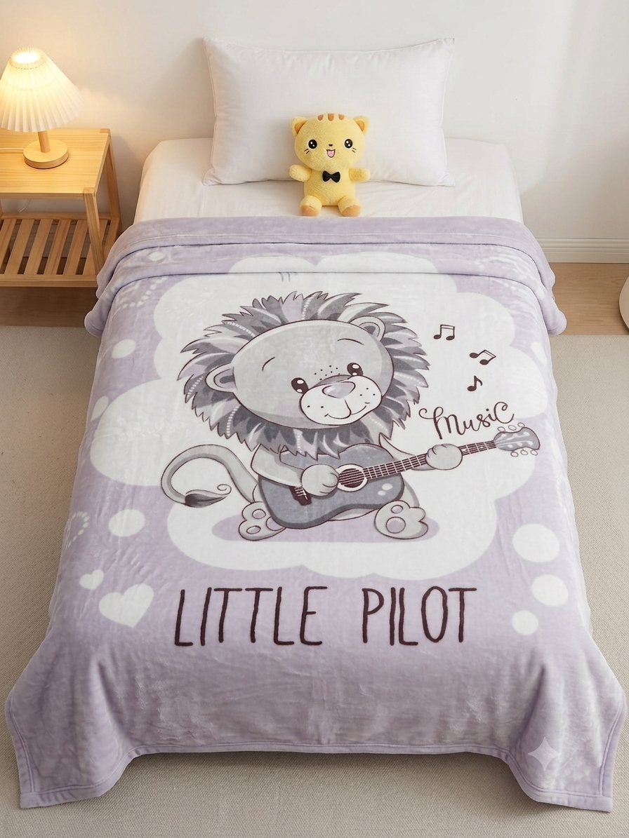Baby Blanket — Little Pilot (Lilac)